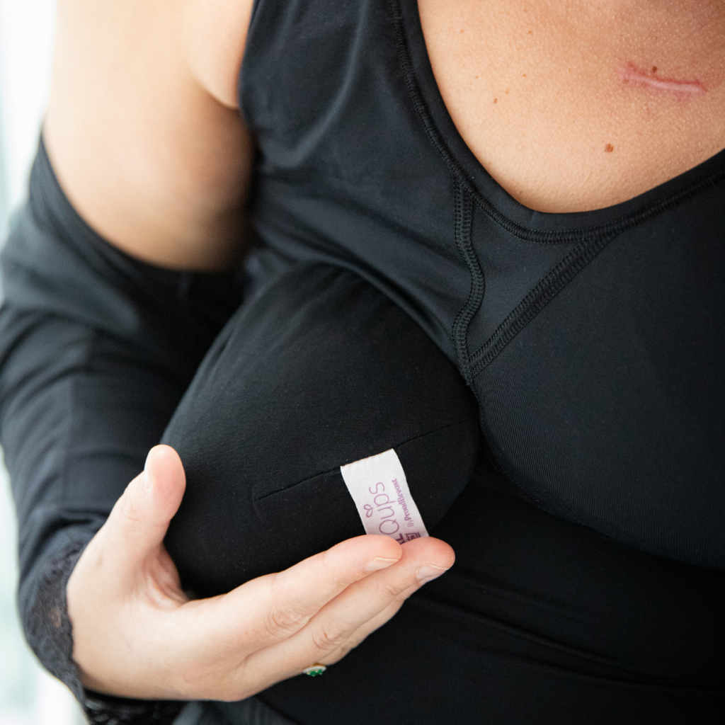 ProudBreast RJ bodywear shirt black with prosthesis